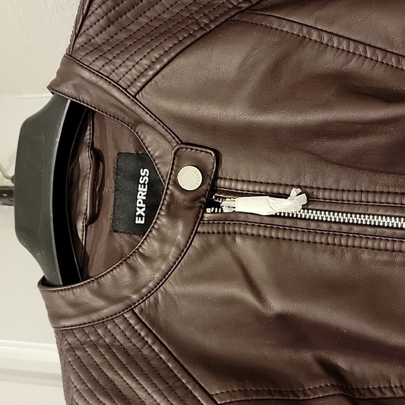 Express Vegan Leather Jacket - Picture 2 of 9